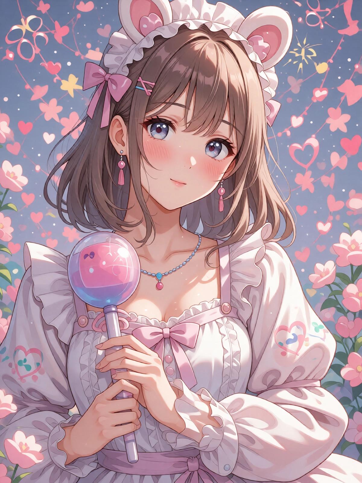 Anime AI companion portrait variation one