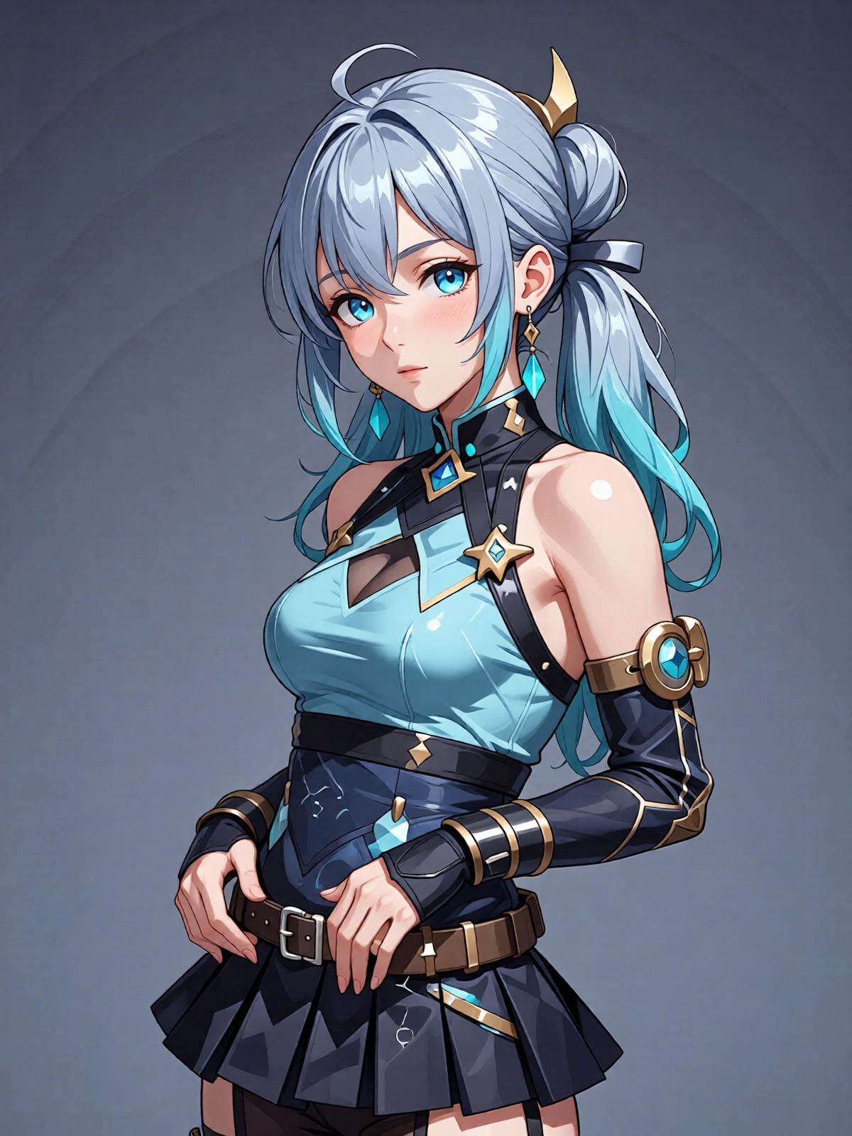 Anime AI companion portrait variation two