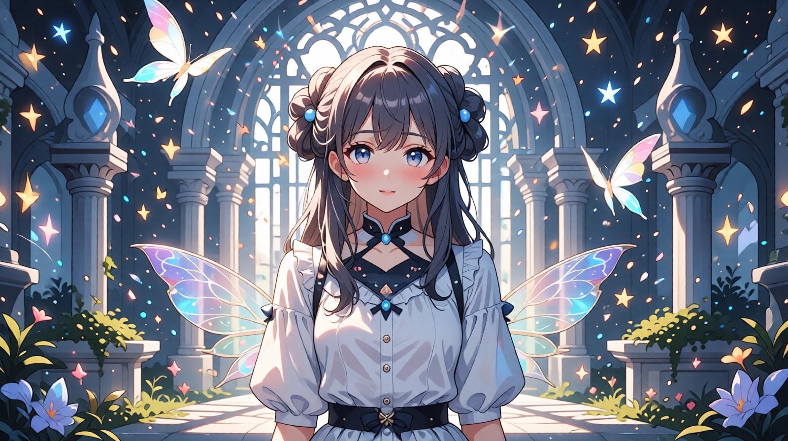 Anime AI companion landscape scene